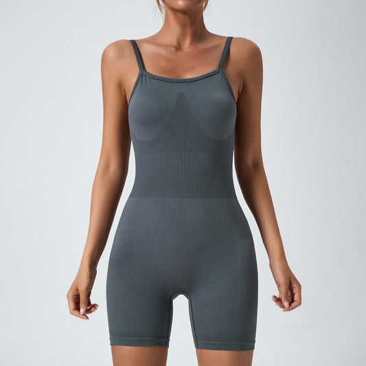 One-piece yoga wear, high-elasticity one-piece tight-fitting sports running fitness clothing