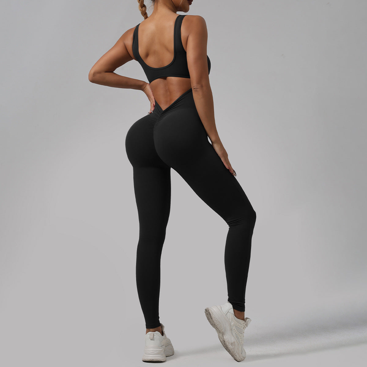 Women's outdoor running one-piece fitness suit