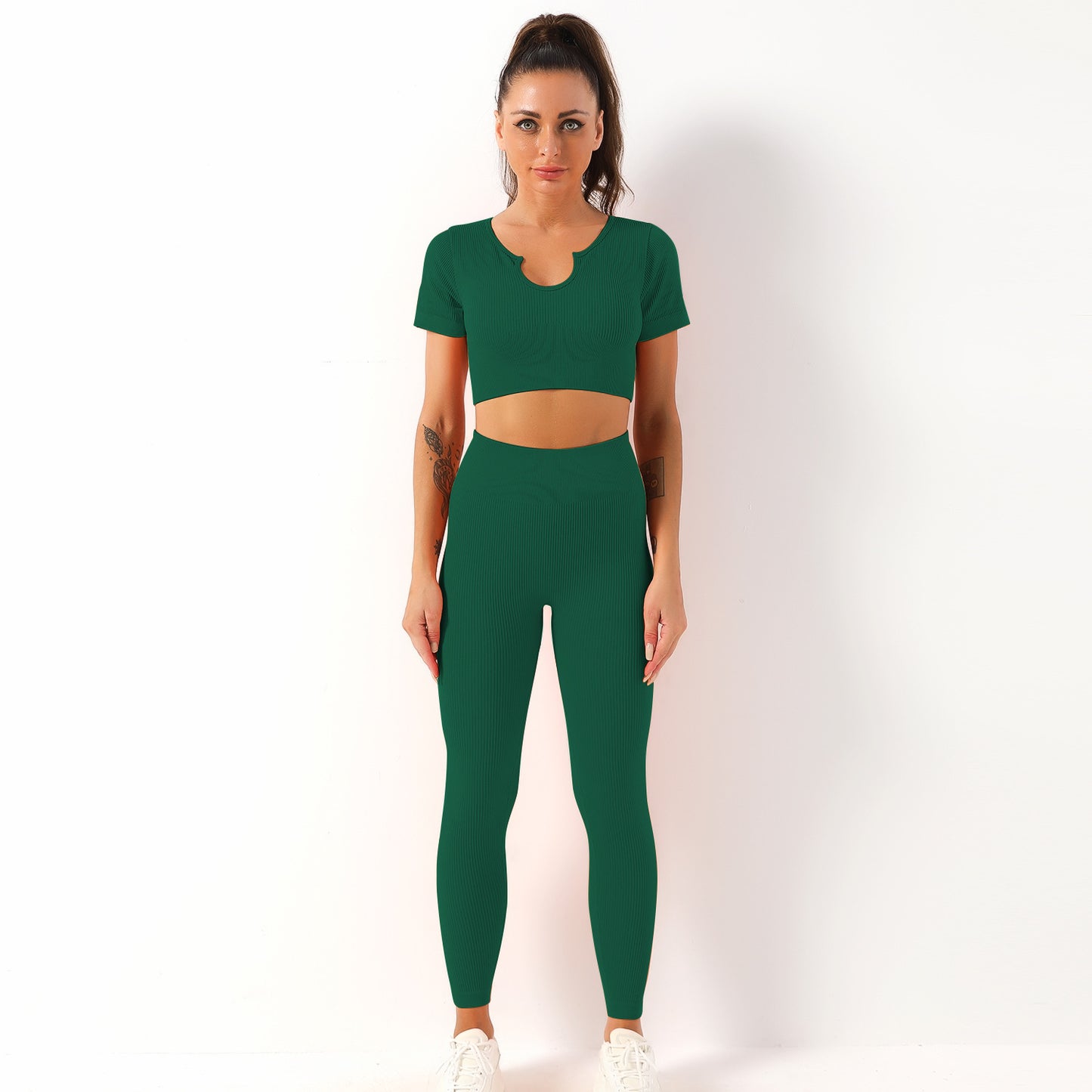 Thread yoga suit sports suit fitness pants