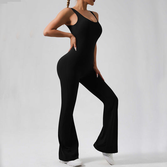 Women's outdoor running one-piece fitness suit